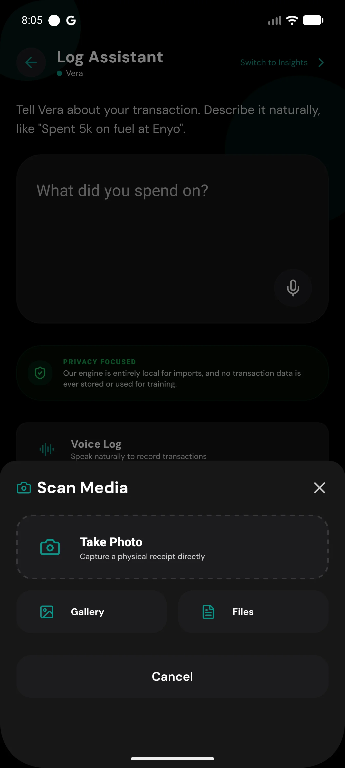 Vera app screenshot 10